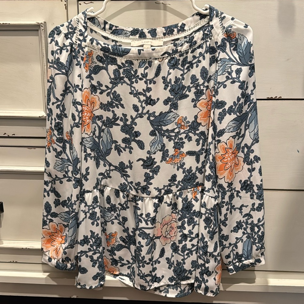 LOFT peplum top